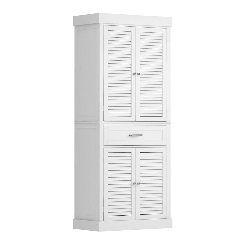 Timechee 30Bathroom Cabinet Storage Cabinet Doors Wooden Floor Cabinet