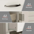 Timechee 30Bathroom Cabinet Storage Cabinet Doors Wooden Floor Cabinet