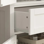 Timechee 30Bathroom Cabinet Storage Cabinet Doors Wooden Floor Cabinet