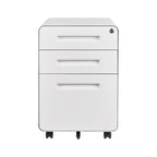 3-drawer Steel Filing Cabinets with Lock Mobile Under Desk Fully Assembled Cabinet