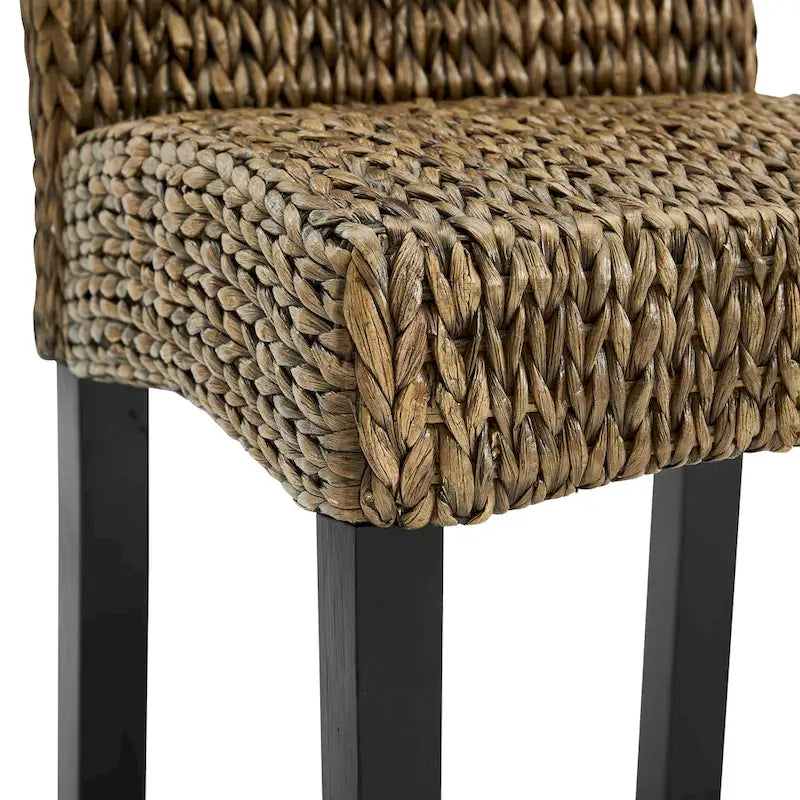 Crosley Edgewater Water Hyacinth Seagrass/ Wood Dining Chair (Set of 4) - 24x18.75x37.38