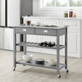  Chloe Stainless Steel Top Kitchen Island/Cart - 37H x 42W x 20D