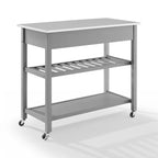 Chloe Stainless Steel Top Kitchen Island/Cart - 37H x 42W x 20D