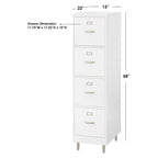 Carson Carrington Erfjord 4-Drawer Filing Cabinet