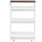 4 Tier Rolling Storage Trolley w/ Convenient Handle & Large Space