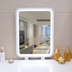 Modern Bedroom Vanity Table Set with Adjustable Brightness Mirror