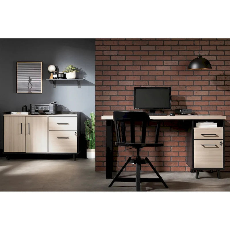 South Shore Kozack 2-drawer Credenza with Doors