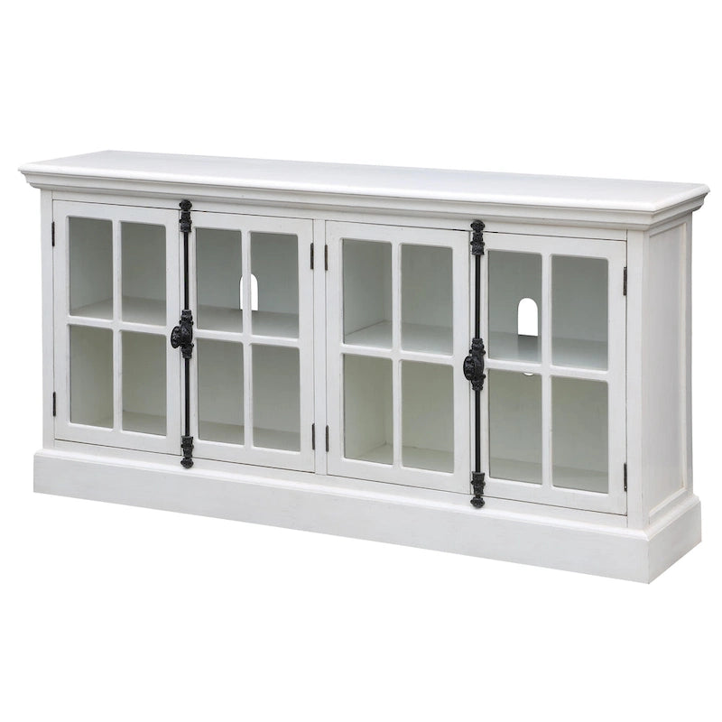 Coventry White Oak 4 Door Media Console - 72 x 17 x 36