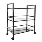 3-tier Rolling Black Utility Cart