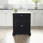  Alexandria Granite Top Portable Kitchen Island/Cart - 31W x 18D x 35.5H