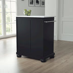 Alexandria Granite Top Portable Kitchen Island/Cart - 31W x 18D x 35.5H