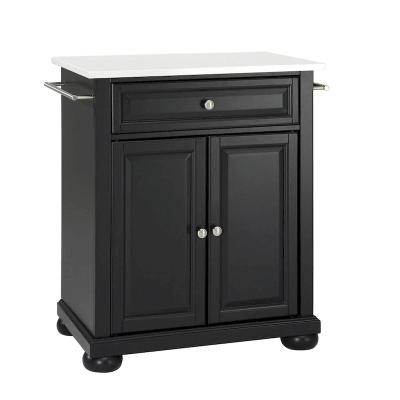 Alexandria Granite Top Portable Kitchen Island/Cart - 31W x 18D x 35.5H