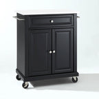 Portable Granite Top Kitchen Cart - 31W x 18D x 35.5H