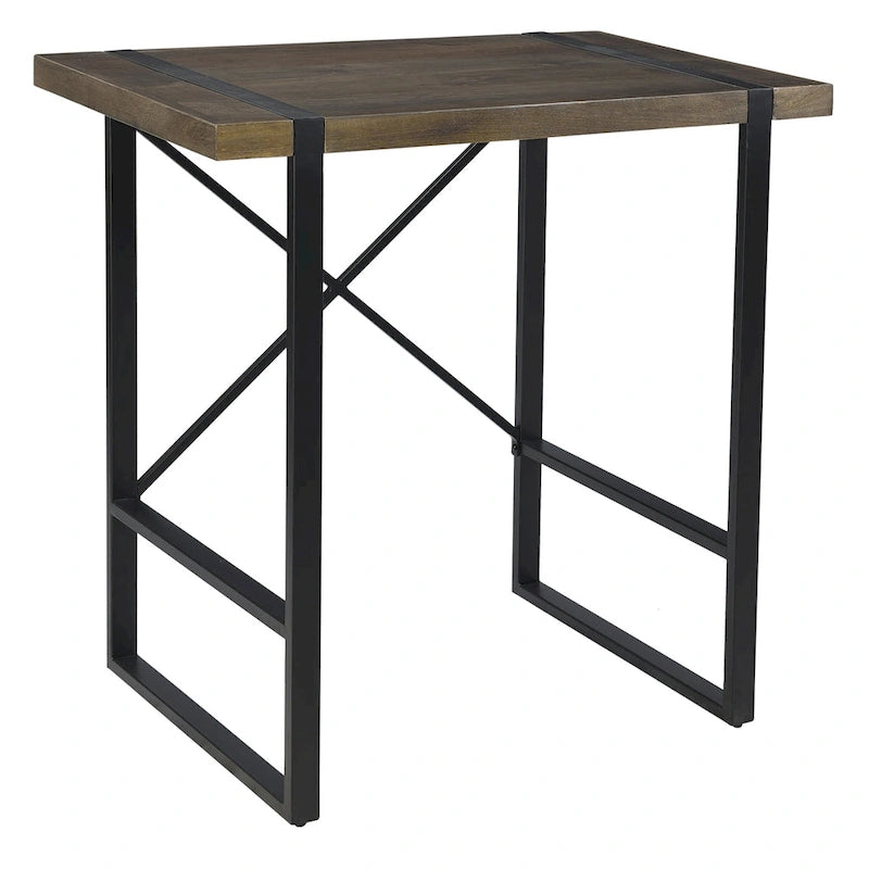 Josie 36W Mango Wood & Metal Standing Desk