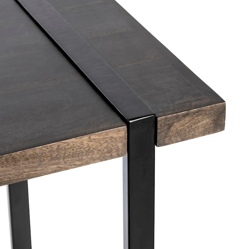 Josie 36W Mango Wood & Metal Standing Desk