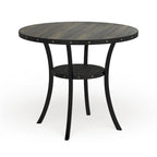 Roundhill Furniture Biony Dining Collection Espresso Wood Counter Height Nailhead Dining Table - Brown
