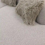 Pasargad Home Simona Curved Sofa with 3 Pillow Included