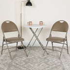 2 Pack Extra Large Ultra-Premium Triple Braced Folding Chair