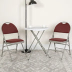 2 Pack Extra Large Ultra-Premium Triple Braced Folding Chair