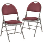 2 Pack Extra Large Ultra-Premium Triple Braced Folding Chair