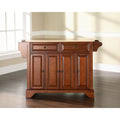  LaFayette Classic Cherry Natural Wood Top Kitchen Island - 18d x 51.5w x 36h