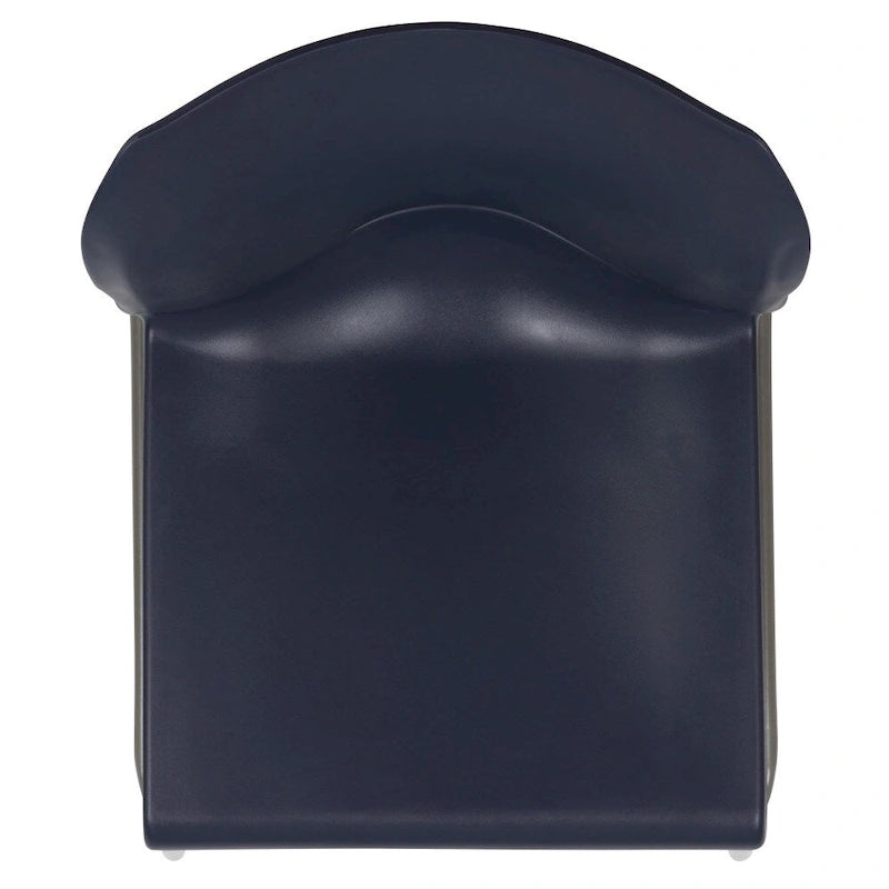 880 lb. Capacity Full Back Contoured Stack Chair with Powder Coated Sled Base