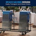 Plastic Folding Chair - 10 Pack 650LB Weight Capacity - Event Chair