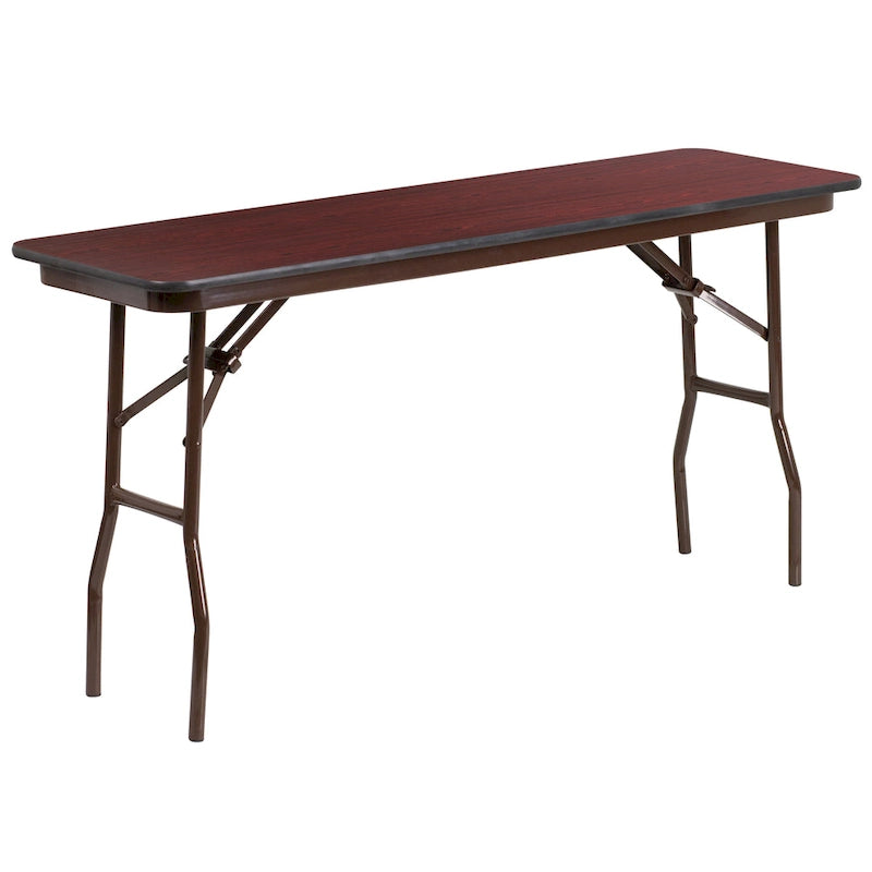 60-inch Rectangular High Pressure Laminate Folding Training Table - 60D x 18W x 30H