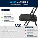 4 Pack Double Braced Metal Folding Chair