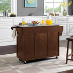 Eleanor Stainless Steel Top Kitchen Cart - 18d x 51.5w x 35.25h