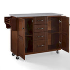 Eleanor Stainless Steel Top Kitchen Cart - 18d x 51.5w x 35.25h