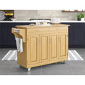 Create-a-Cart Brown Kitchen Cart