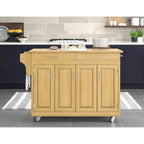 Create-a-Cart Brown Kitchen Cart