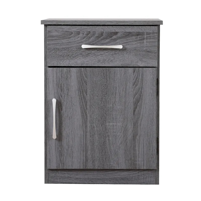 Alston 1-drawer and Cabinet Wood Nightstand