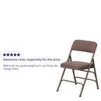 4 Pack Curved Triple Braced & Double Hinged Metal Folding Chair