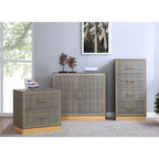 Edinburgh 2-Drawer Faux Shagreen End table