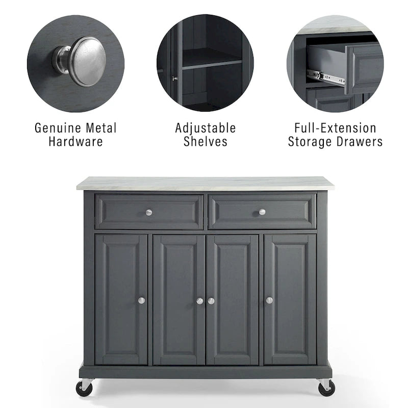 Avery Kitchen Cart - 42.13W x 18D x 36H