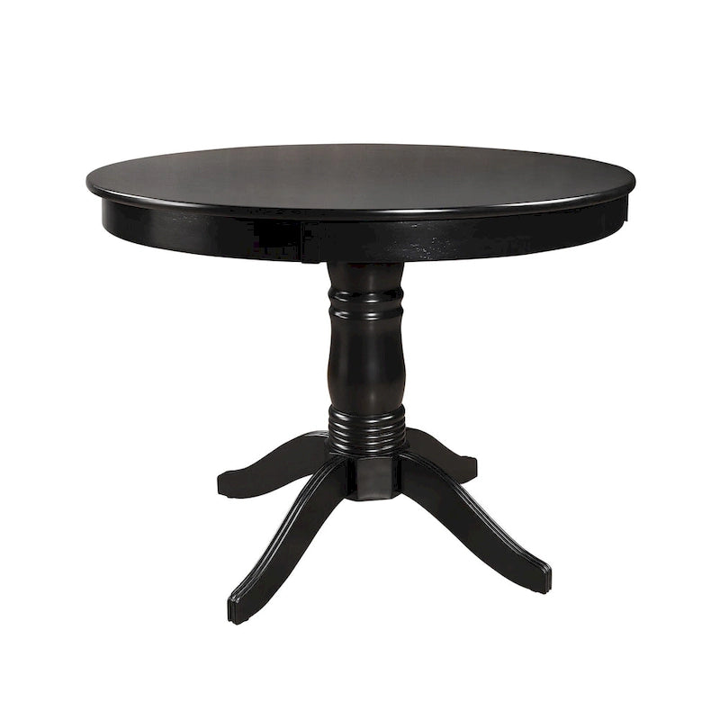 Wilmington Black Round Pedestal Dining Table by iNSPIRE Q Classic - Dining Table
