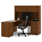 Bestar Embassy 6-drawer L-shaped Workstation Desk Kit