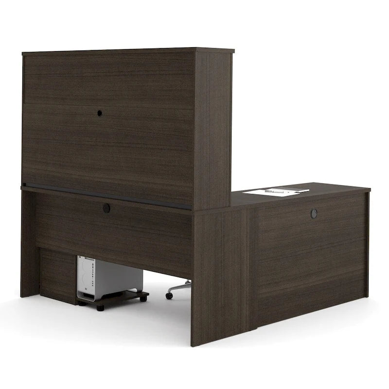 Bestar Embassy 6-drawer L-shaped Workstation Desk Kit