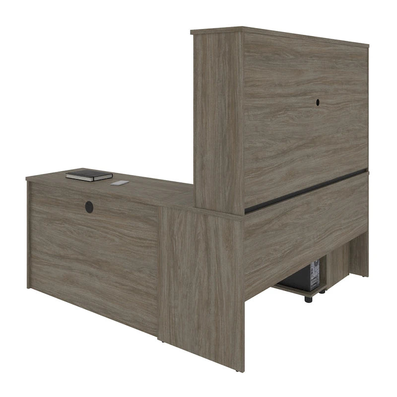 Bestar Embassy 6-drawer L-shaped Workstation Desk Kit