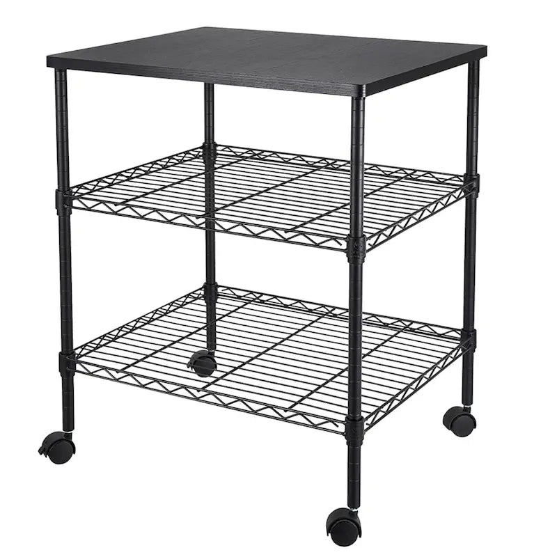 3 Tiers Rolling Storage Rack,Microwave Cart on Wheels