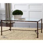 Uttermost Warring Rustic Bronze Patina Iron Coffee Table