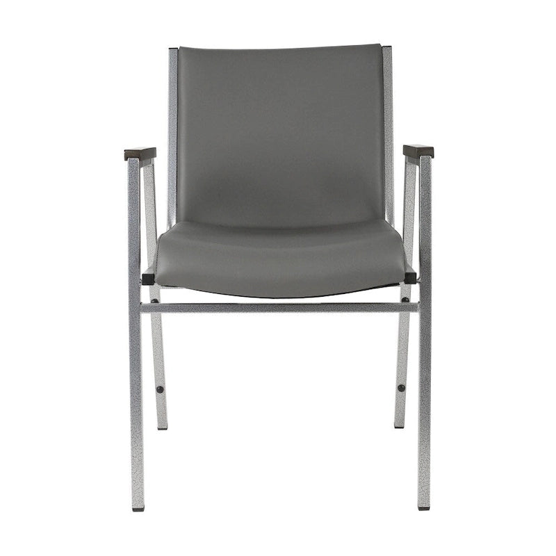 Heavy Duty Stack Chair with Arms - 21D x 21W x 31H