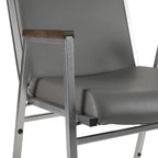Heavy Duty Stack Chair with Arms - 21D x 21W x 31H