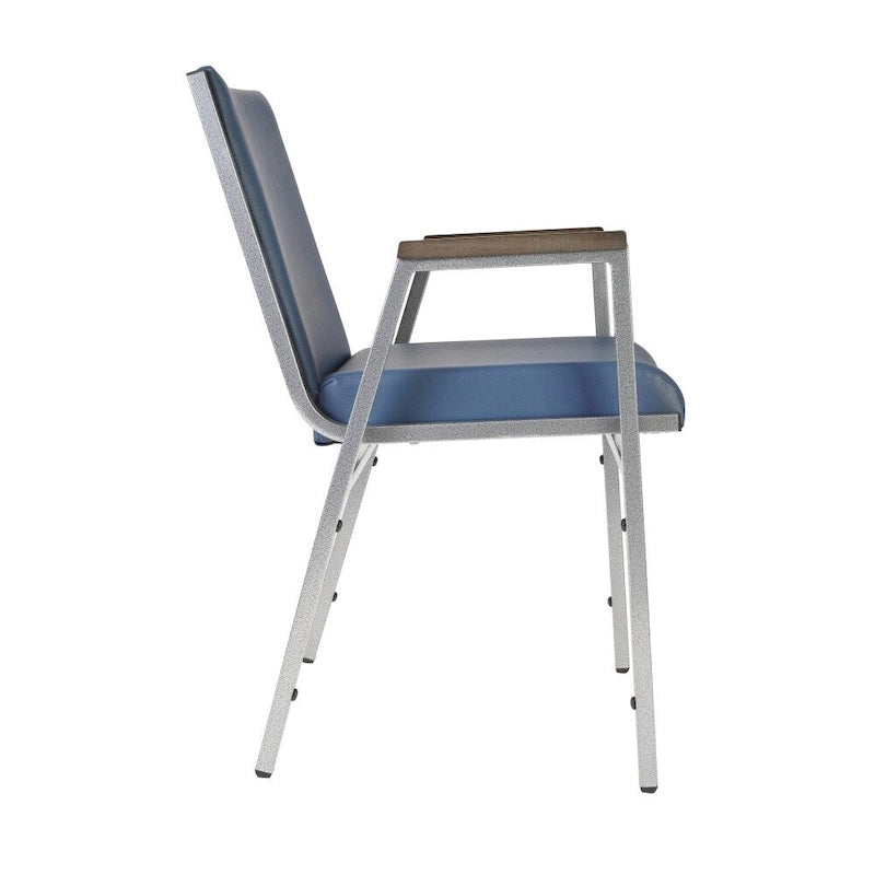 Heavy Duty Stack Chair with Arms - 21D x 21W x 31H