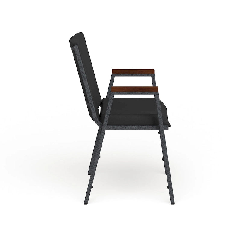 Heavy Duty Stack Chair with Arms - 21D x 21W x 31H