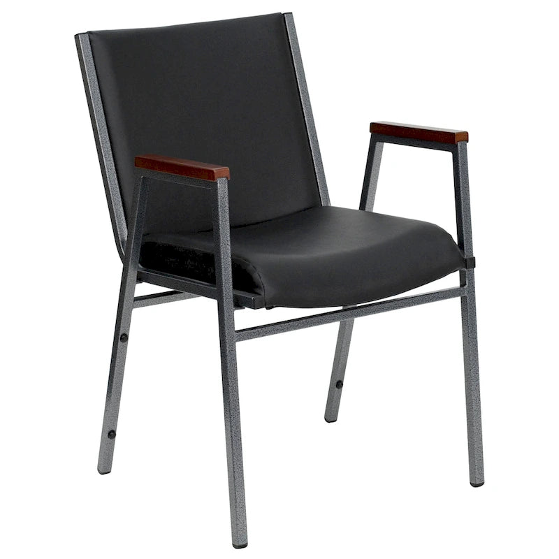 Heavy Duty Stack Chair with Arms - 21D x 21W x 31H