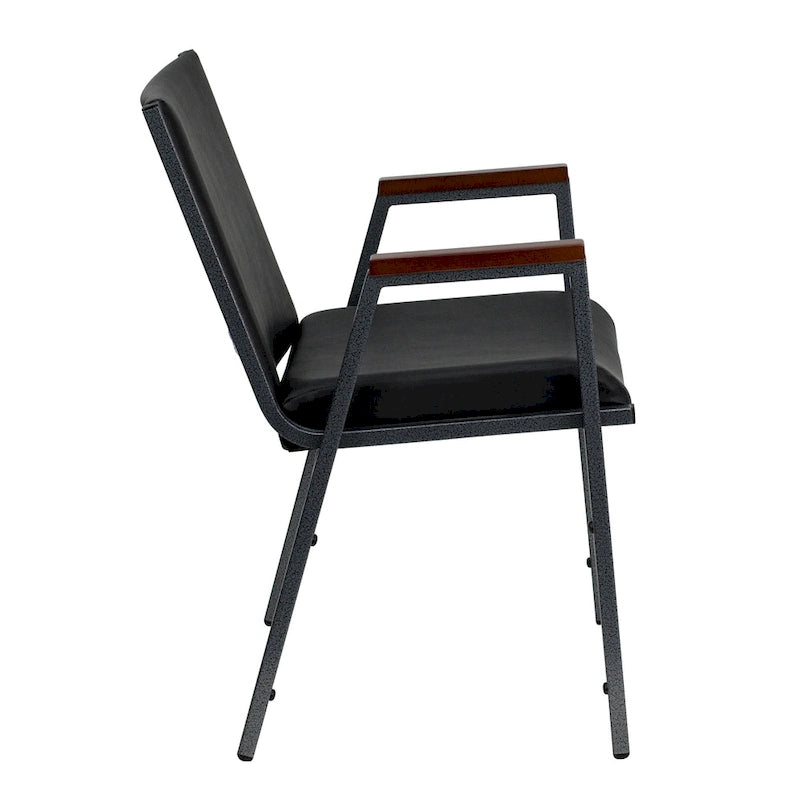 Heavy Duty Stack Chair with Arms - 21D x 21W x 31H