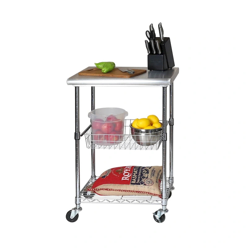  Allerton Stainless Steel Kitchen Work Table Cart